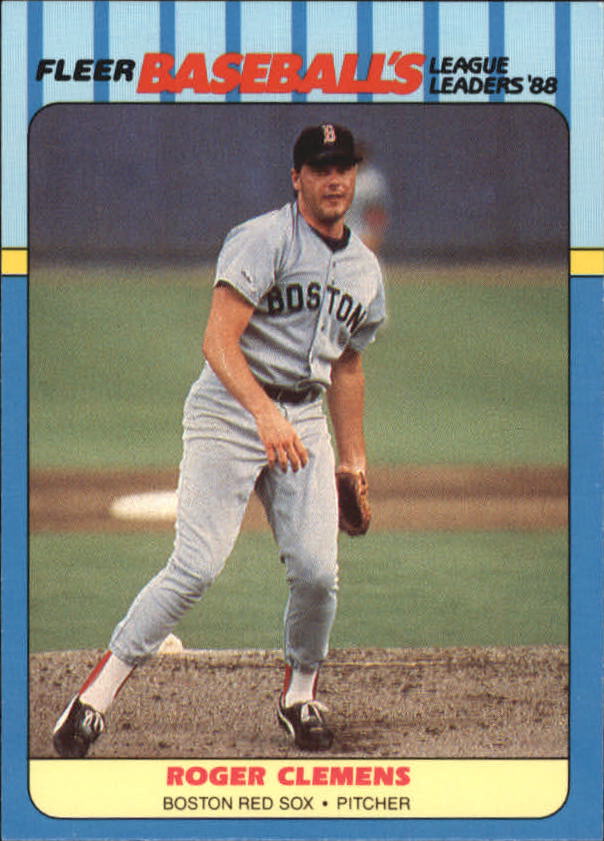 1988 Fleer League Leaders Baseball Cards       006      Roger Clemens